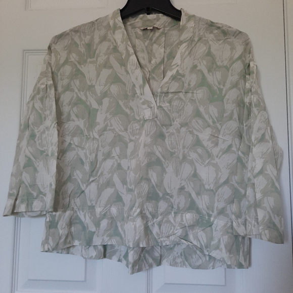 Gap Pastel Mint Print Blouse. Size XS. - Picture 1 of 4